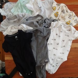 3 month short sleeve onsies